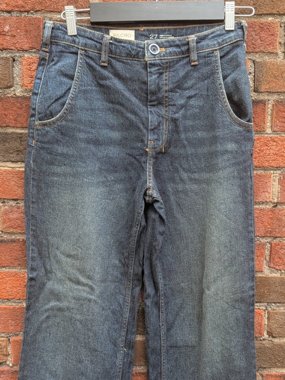 Anthropologie high-waisted, wide leg jeans